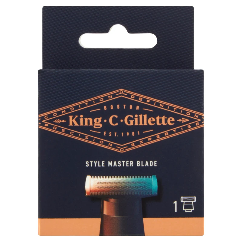 King C. Gillette Lamette di Ricambio per Rasoio Elettrico Regolabarba Uomo Style Master 1 Ricarica