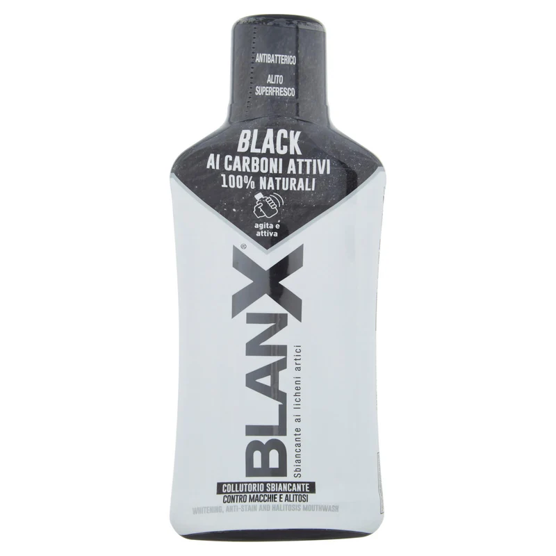 Blanx Black ai Carboni Attivi 100% Naturali Collutorio Sbiancante 500 ml