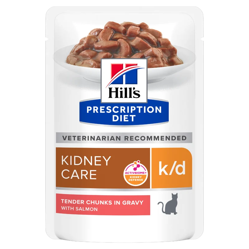 Hill's Prescription Diet K/D Kidney Care Bocconcini Salmone Per Gatti Bustina 85g