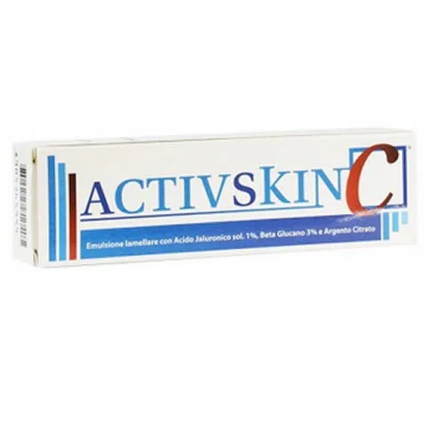 EMULSIONE IAMELLARE ACTIV SKIN CON ACIDO JALURONICO 1% BETA GLUCANO 3% E ARGENTO CITRATO 30 ML