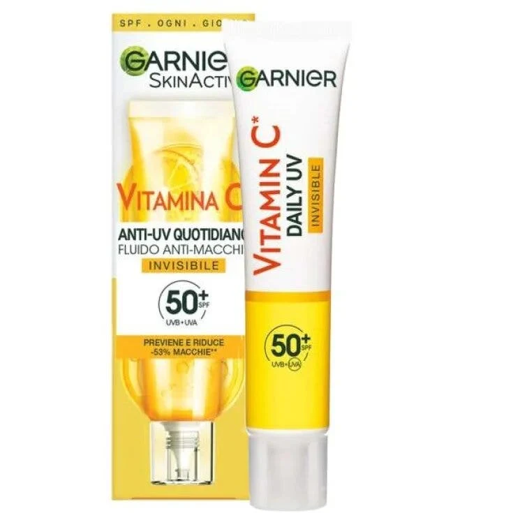 Garnier SkinActive Fluido Anti-Macchie Invisibile Vitamina C 40ml SPF50+