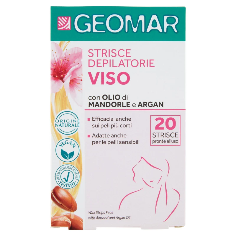 Geomar Strisce Depilatorie Viso 20 pz