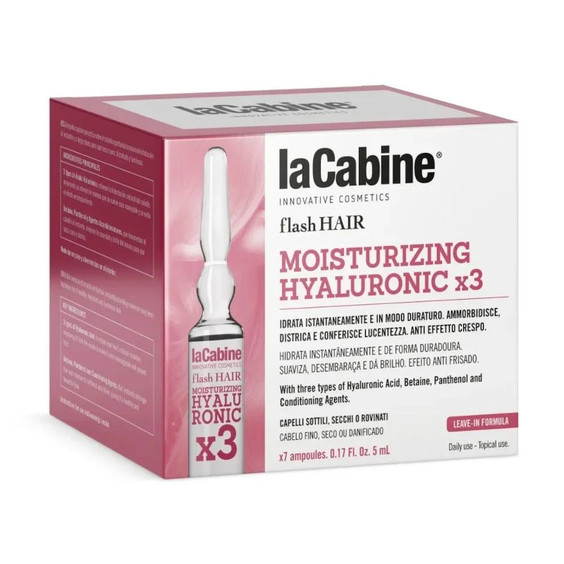 LaCabine Moisturizing Hyaluronic x3 Anti-Crespo Capelli 7 Fiale