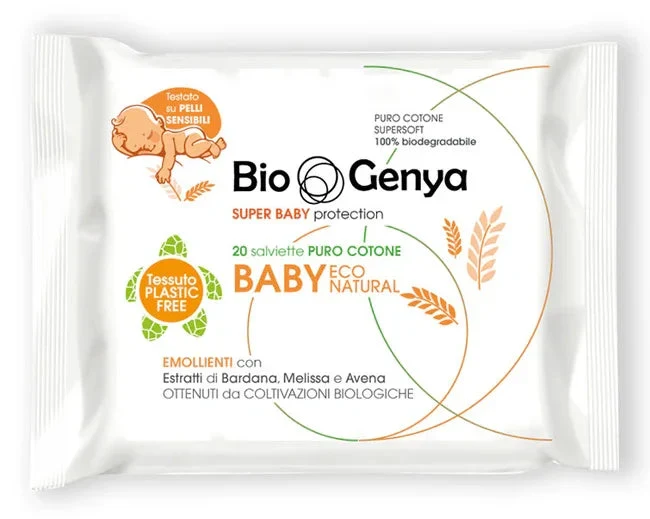 BIOGENYA ECO NATURAL SALVIETTINA BABY COTONE 20 PEZZI