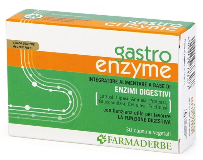 Gastro enzyme 30 capsule vegetali