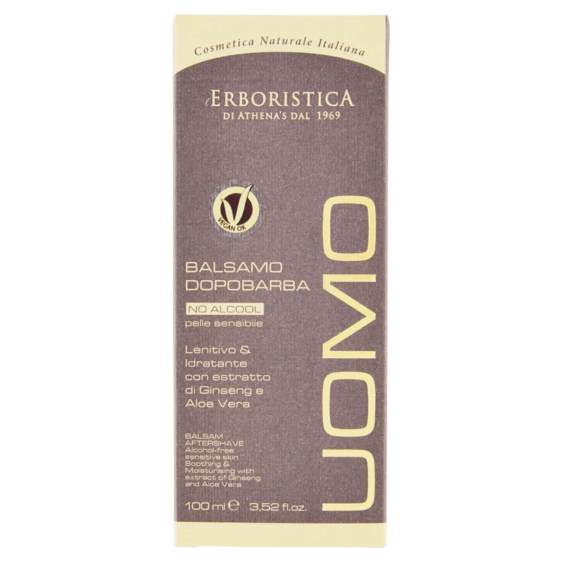 l'Erboristica Uomo Balsamo Dopobarba No Alcool pelle sensibile 100 ml