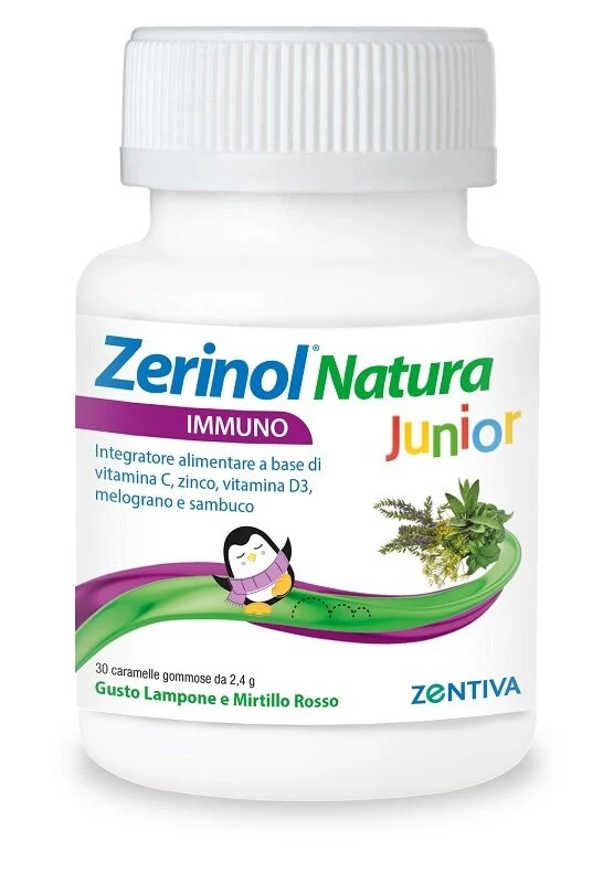 Zerinol Natura Immuno Junior 30 Caramelle