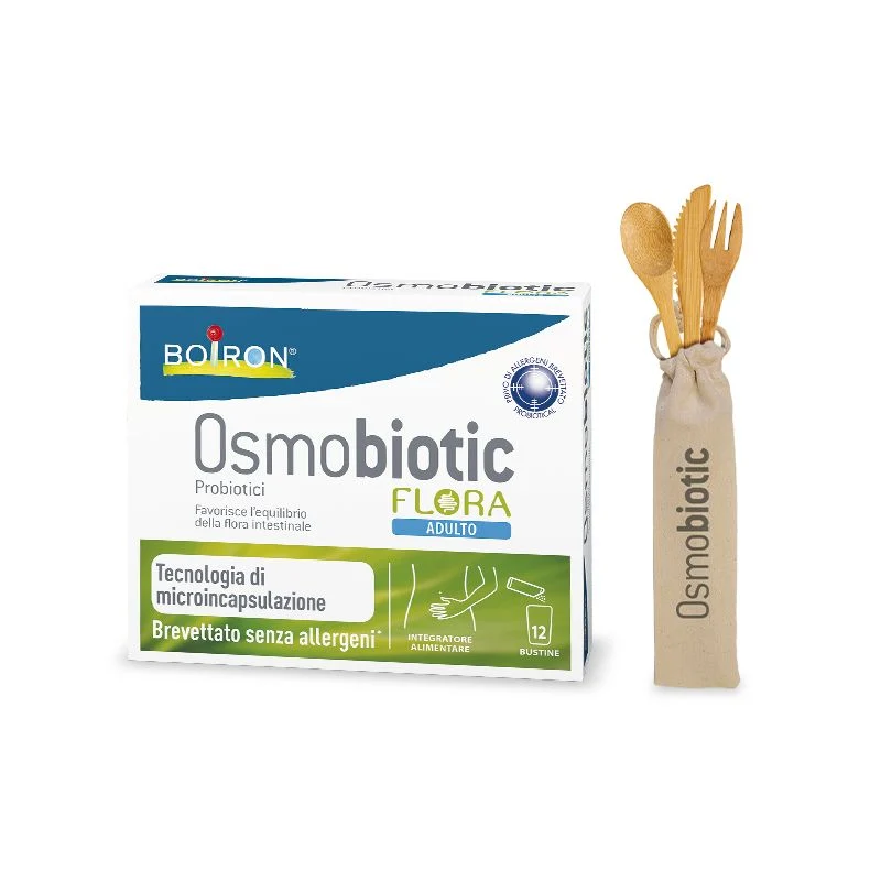 Boiron Osmobiotic Flora Adulto 12 Bustine Promo Gift