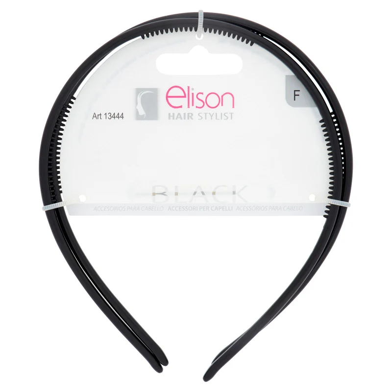elison Hair Stlylist Cerchietto Black 2 pz