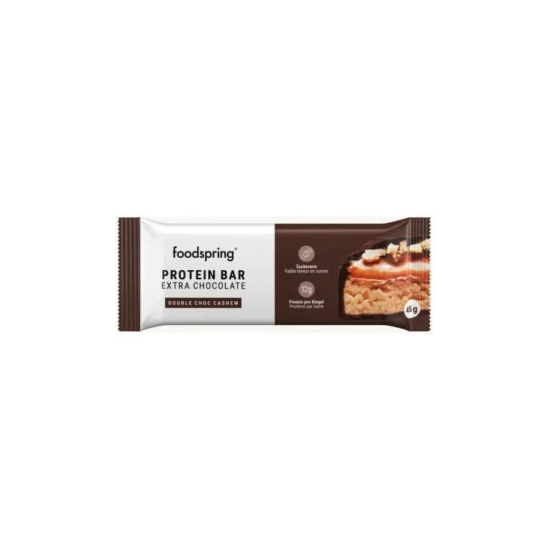 Foodspring Barretta Proteica Extra Cioccolato Double 45g