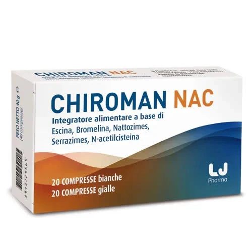 CHIROMAN NAC 20 COMPRESSE BIANCHE + 20 COMPRESSE GIALLE