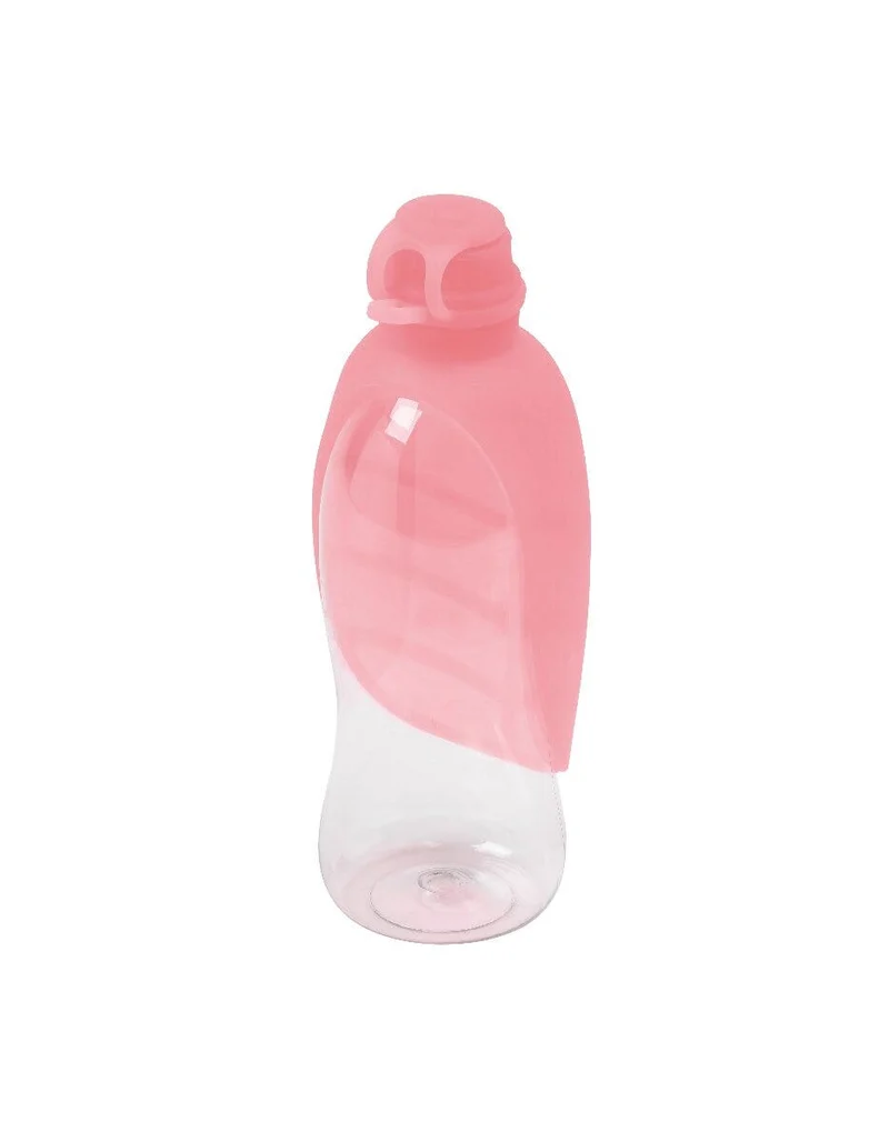 United Pets Leaf Dispenser Acqua Da Viaggio Silicone Colore Rosa Per Cani