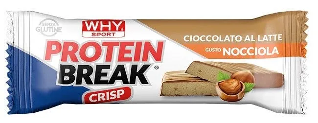 Why Sport Protein Break Crisp Barretta Cioccolato Al Latte E Nocciola 30g
