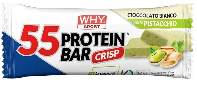Why Sport Barretta Proteica 55 Cioccolato Bianco e Pistacchio 55g