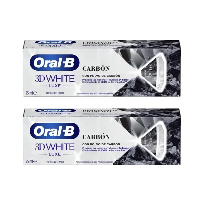 Oral-B Carbón Pasta Dentífrica , 2X75 Ml