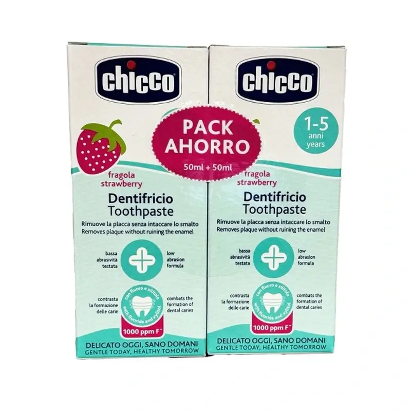 Chicco Bipack Crema Dental Fresa.