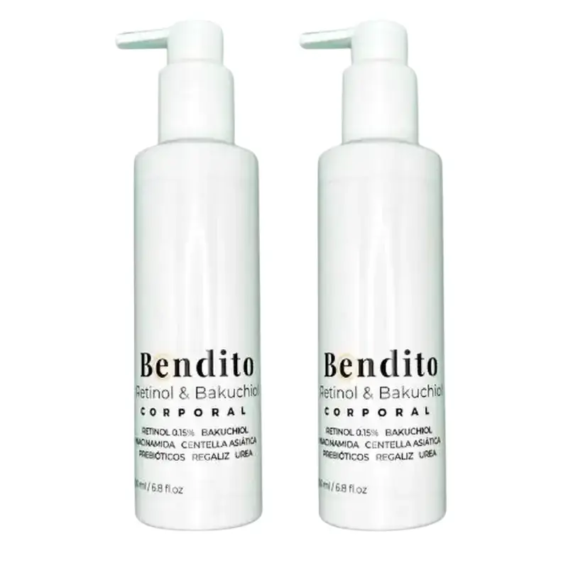 Bendito Retinol & Bakuchiol Crema Corporal, Pack 2 x 200 ml