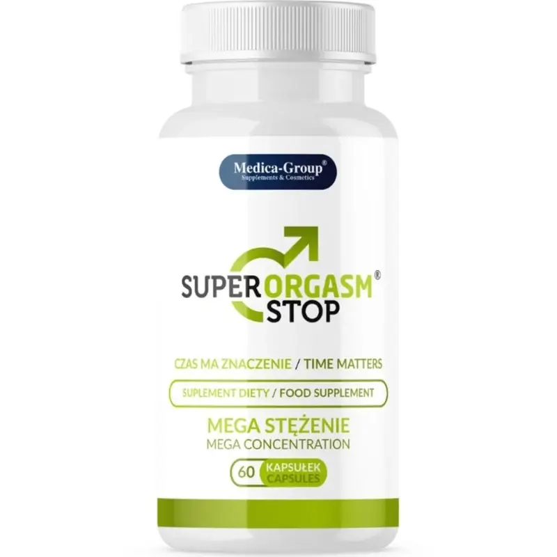 Medica Group Super Orgasm Stop Cápsulas Naturales Para El Control De La Eyaculación Y Mayor Resistencia Sexual , 60 cápsulas