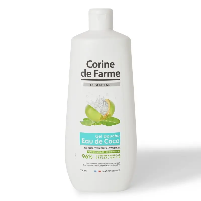 Corine De Farme Gel De Ducha Agua de Coco, 750 ml