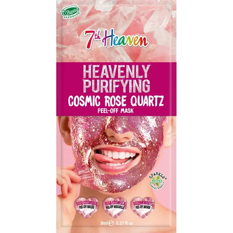 7 Heaven Mascarilla Peel-Off Purificante Cosmic Rose Quartz , 8 ml