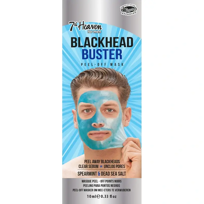 7 Heaven Mascarilla Hombre Peel-Off Sales Del Mar Muerto , 10 ml