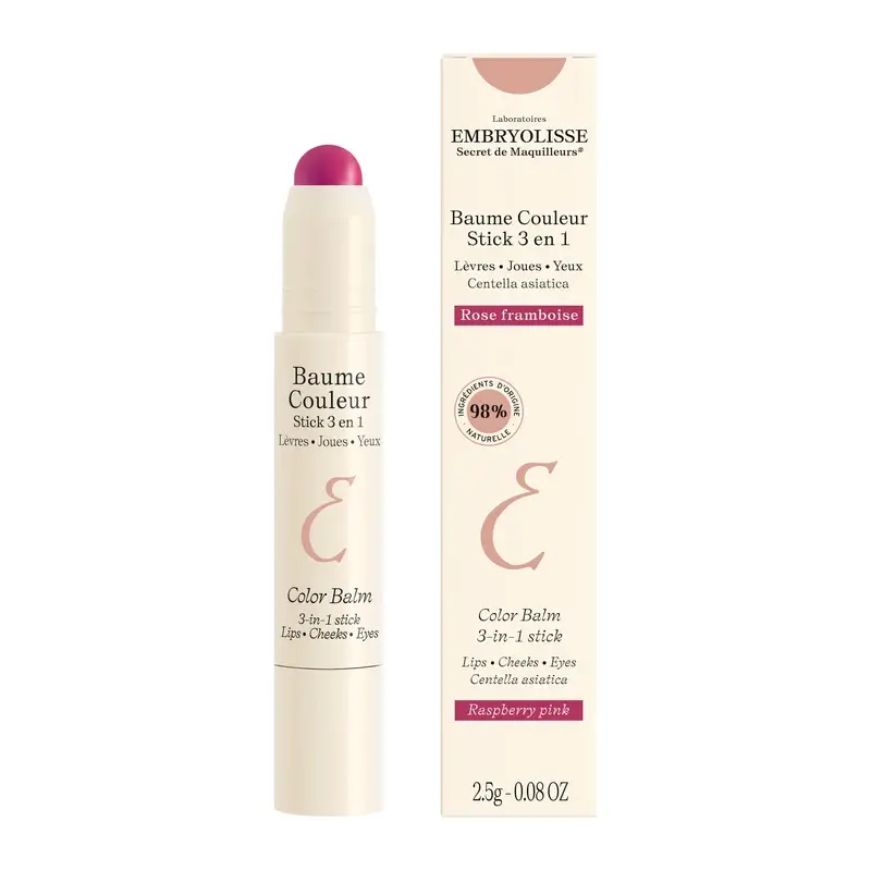 Embryolisse Baume Couleur Stick 3-En-1 Framboise , 2,5 gr