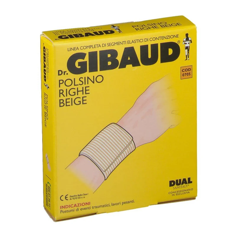 Gibaud Polsino a Righe Beige 6cm Taglia 0