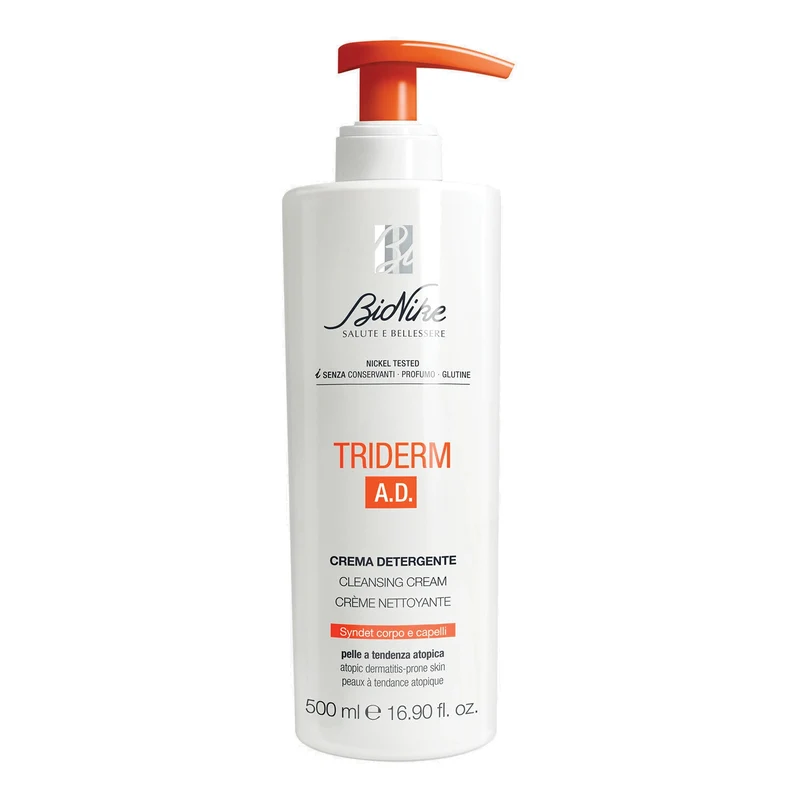 BioNike Triderm A.D. Crema Detergente Corpo e Capelli Pelle a Tendenza Atopica 490ml