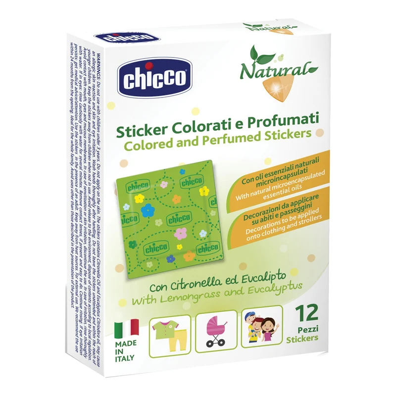 Chicco Zanza Sticker Antizanzara 12 Adesivi