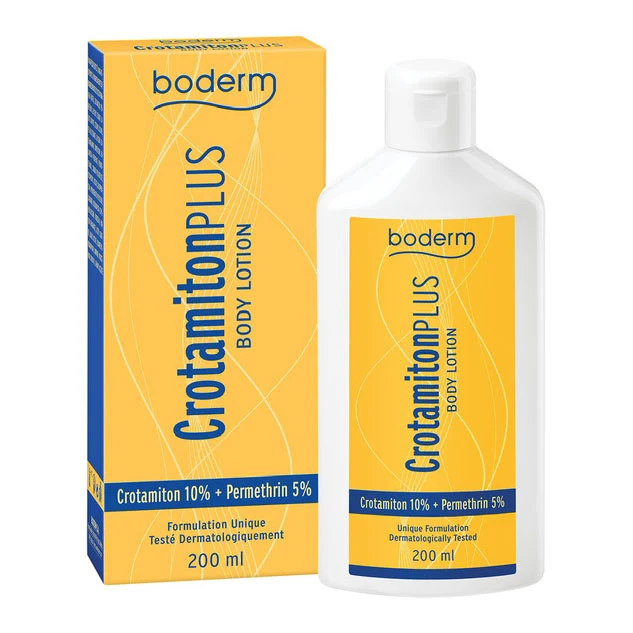 Boderm Crotamiton Plus Lozione Corpo Crotamitone 10% e Permetrina 5% 200 ml