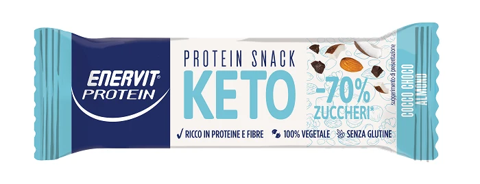 Enervit Prot Keto Cocco & Cioccolato – Barretta Proteica Chetogenica