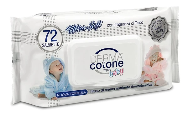 Dermacotone salviettine con crema cambio pannolino 216 pezzi