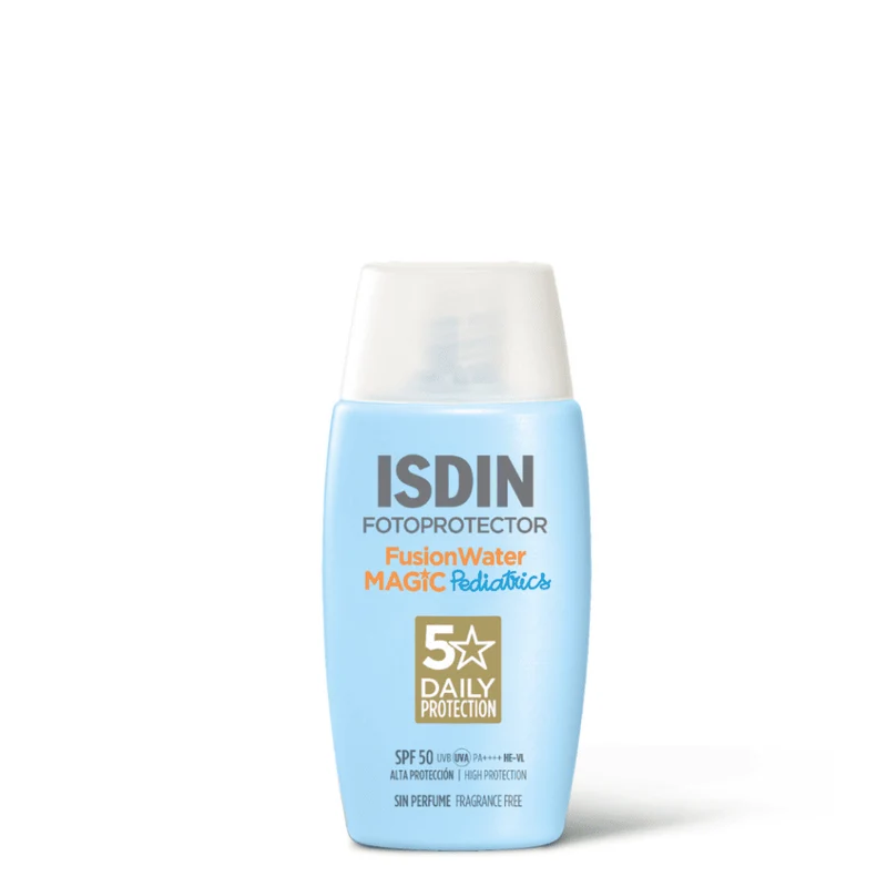 Isdin solare Fusion water Magic Pediatric spf 50+ - Protezione solare viso bambini 50ml
