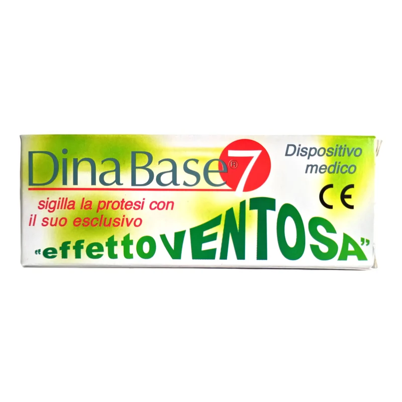 DinaBase7 Adesivo Termoformabile e Ribasante per Dentiere e Protesi 20 g