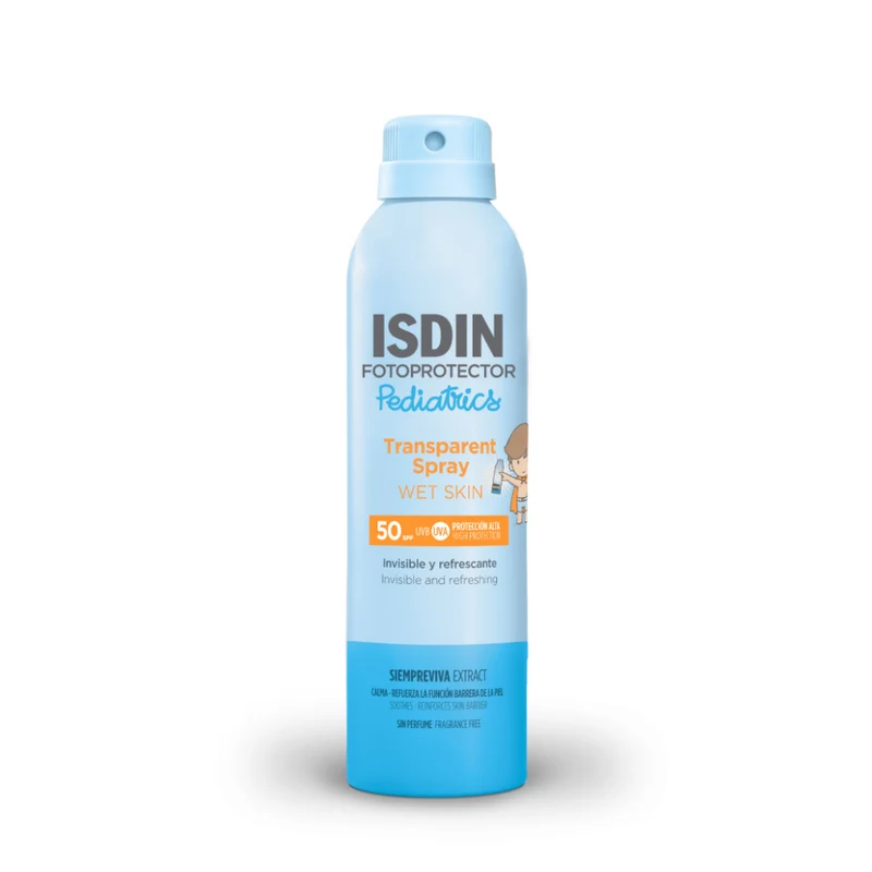 ISDIN Transparent Spray Wet Skin Pediatrics SPF50+ 250 ml | Solare Spray Bambini