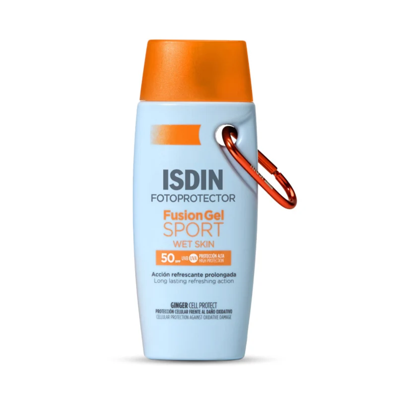ISDIN Fusion Gel Sport SPF50+ 100 ml | Protezione Solare Corpo Sport WET SKIN