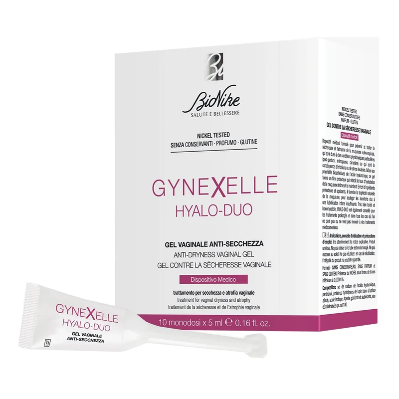 BioNike Gynexelle Hyalo-Duo Gel Vaginale Anti-Secchezza 50ml con 10 Applicatori