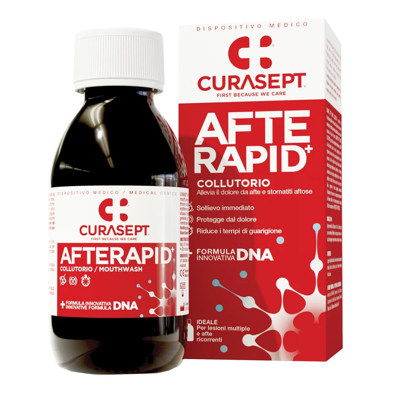 Curasept AfteRapid+ Collutorio Afte e Stomatiti Aftose 125 ml
