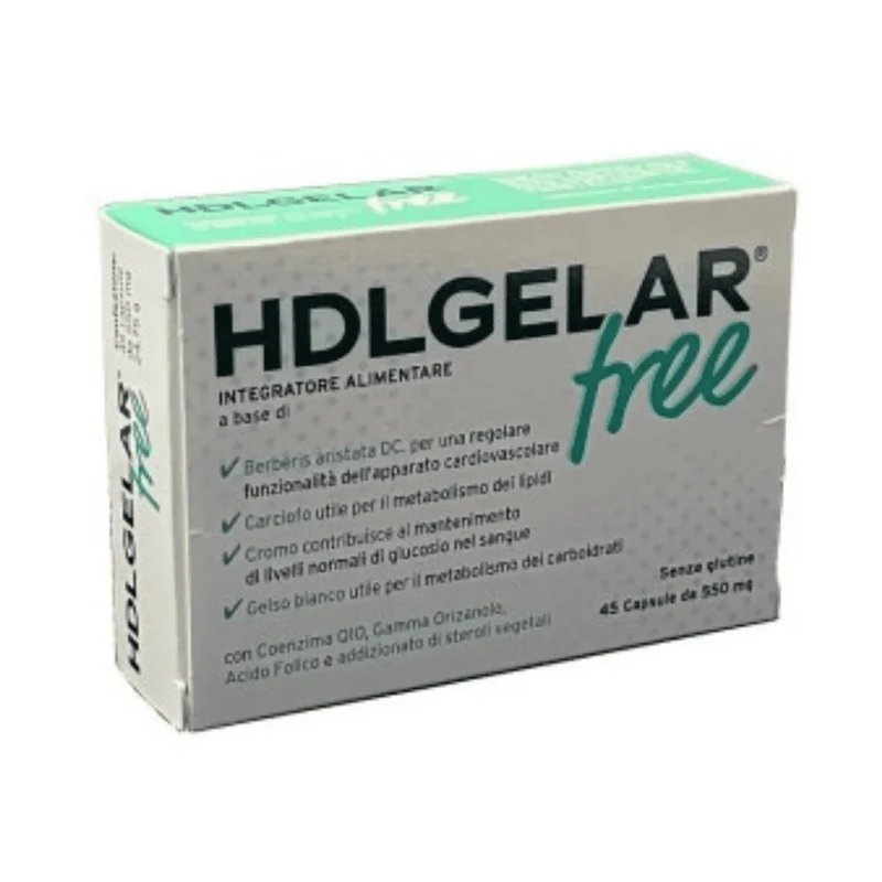 Hdlgelar Free 45 Capsule – Integratore Colesterolo HDL e Trigliceridi