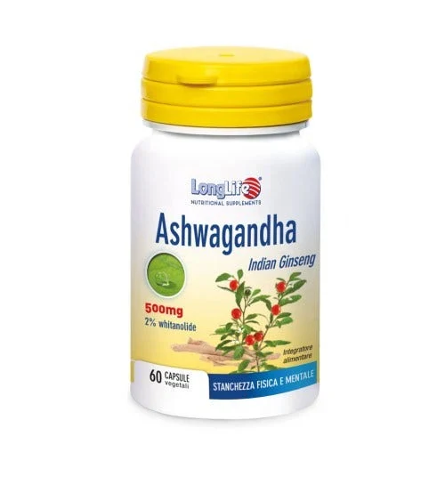 Longlife Ashwagandha 60 Capsule – Integratore Adattogeno