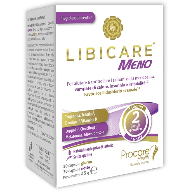 Libicare Meno – Integratore per la Menopausa 60 Capsule