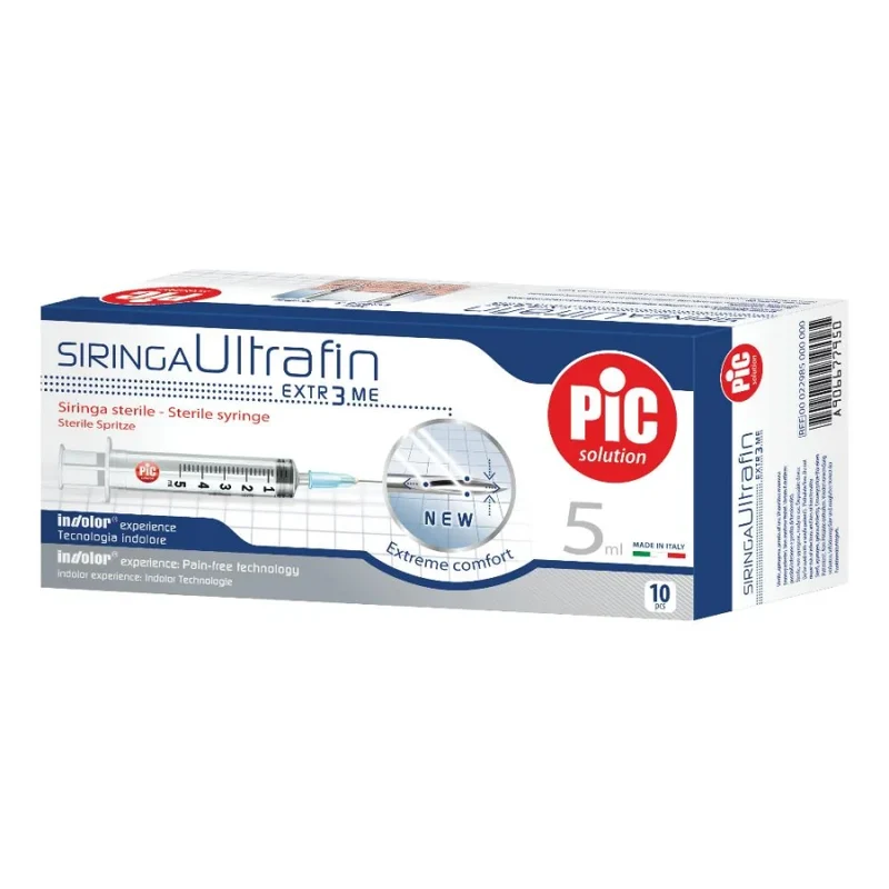 Ultrafin Siringhe da Insulina 5ml G23 1/4" – 10 pezzi