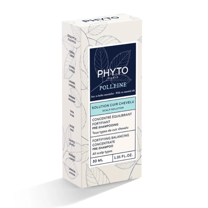 Phyto Polleine Concentrato Rinforzante Riequilibrante Pre-shampoo, Per tutti i Tipi di Capelli, 30ml