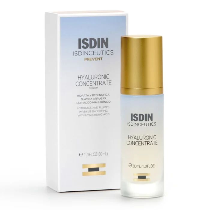 ISDIN Isdinceutics Hyaluronic Concentrate 30ml | Siero Viso Leggero E Ultraidratante | Con Acido Ialuronico
