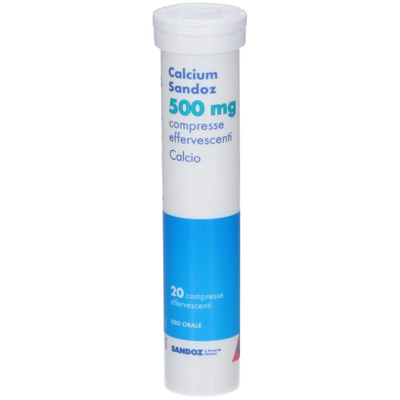 Calcium Sandoz 500 mg 20 compresse effervescenti