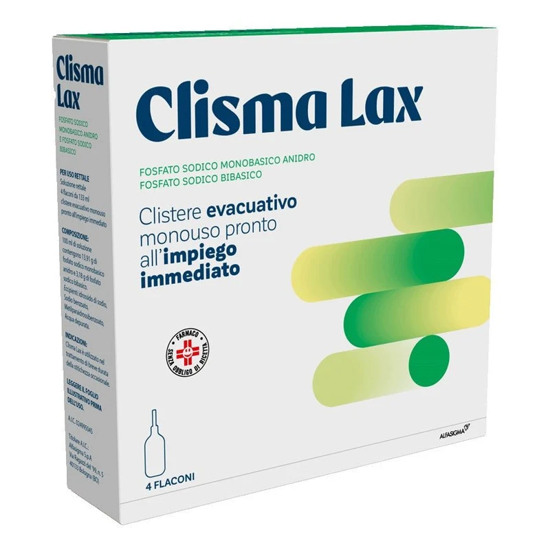 Clisma Lax 133 ml 4 flaconi soluzione rettale
