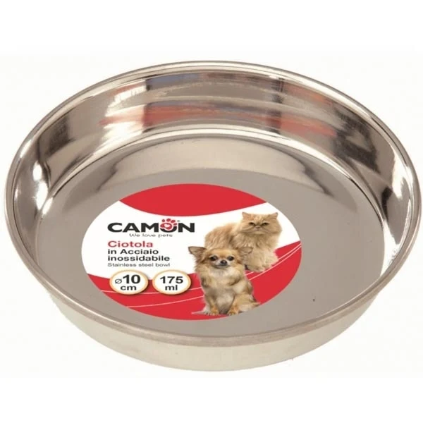 Camon Ciotola In Acciaio Per Gatti 175ml Ø 10cm