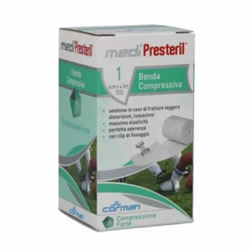 BENDA MEDIPRESTERIL COMPRESSIONE FORTE M4,5X6CM TESI