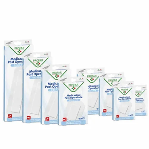 MEDICAZIONE POST OPERATORIA STERILE GARZA ANTIADERENTE 10X30 CM 3 PEZZI PROFAR