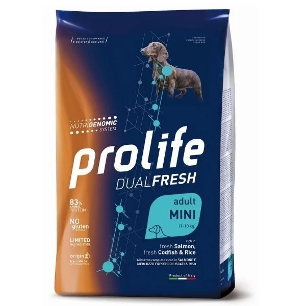 Prolife Dog Dual Fresh Adult Mini Salmon Codfish & Rice 2Kg